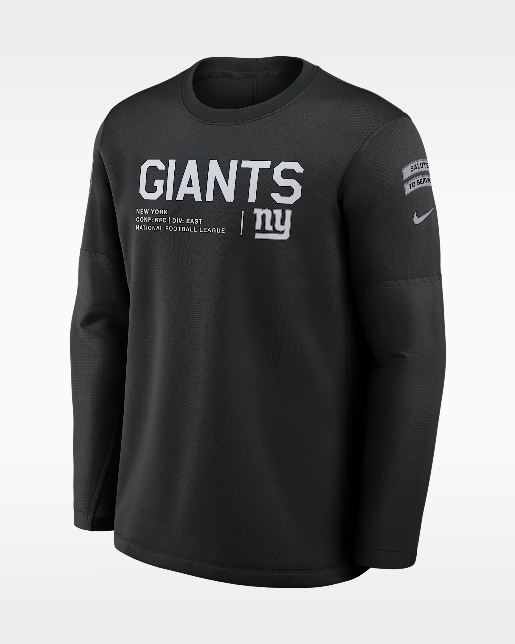 New York Giants Salute to Service Sideline Coaches Men's Nike NFL Pullover Crew - 1
