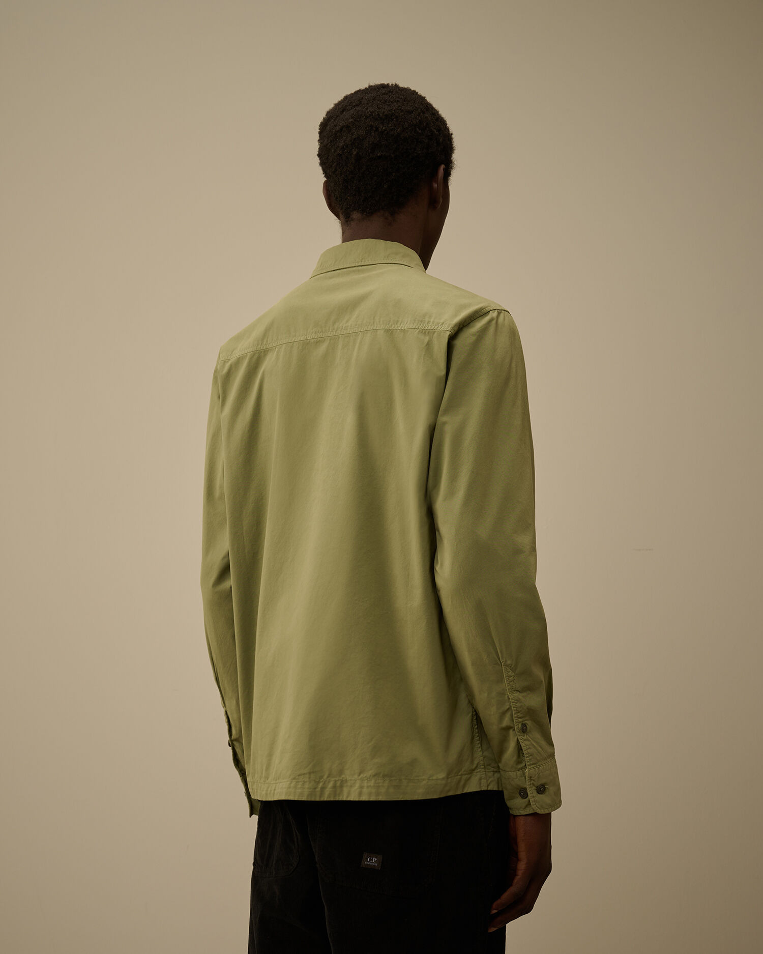 Organic Gabardine Zipped Overshirt - 4