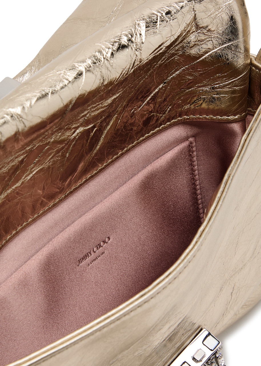 Jimmy Choo Zandra Crystal-embellished Leather Shoulder bag - 4