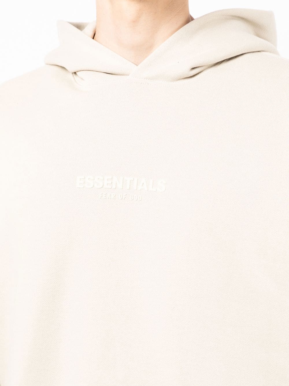 debossed-logo detail hoodie - 5