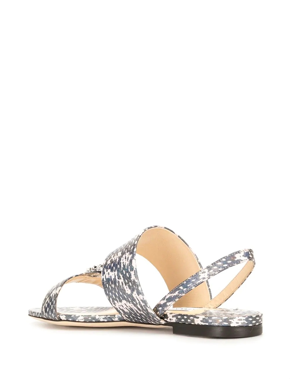 Saphera snakeskin-effect sandals - 3