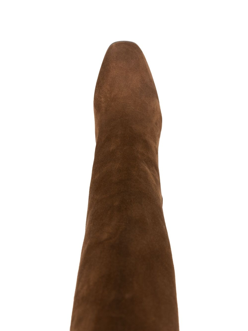 logo-plaque suede boots - 4