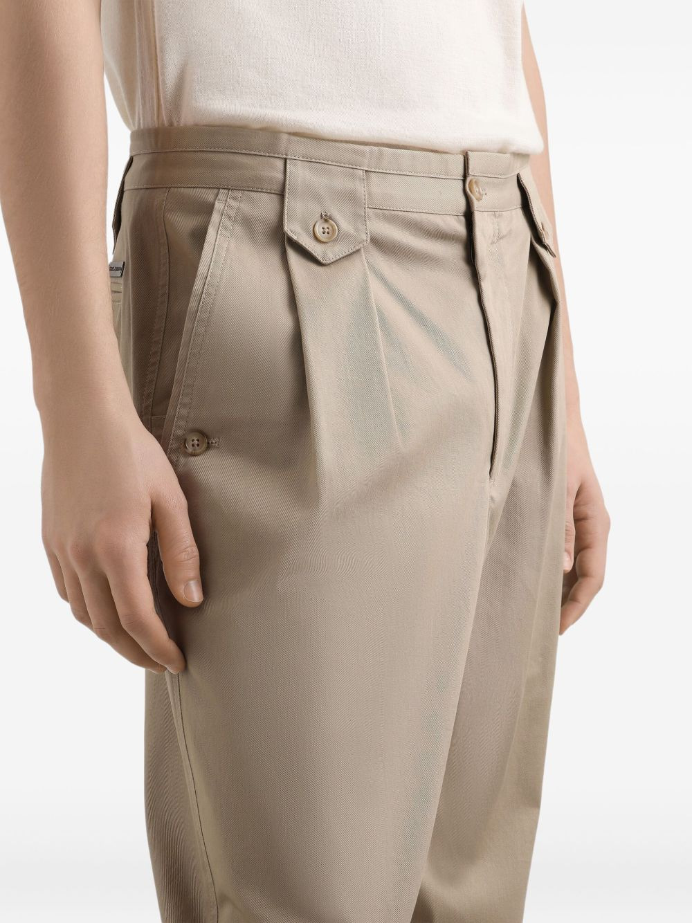 pleat-detail trousers - 5