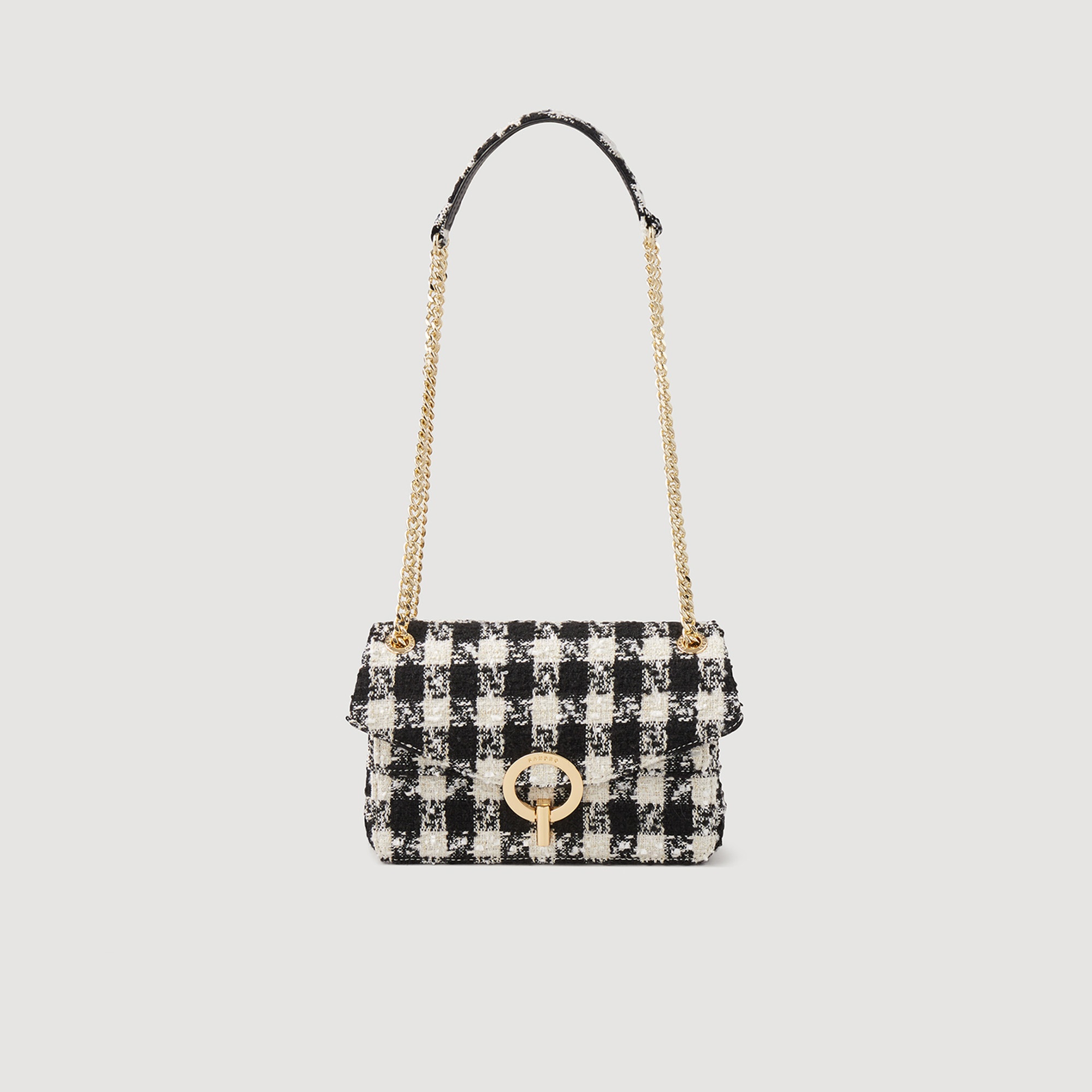 Yza bag in houndstooth tweed - 1