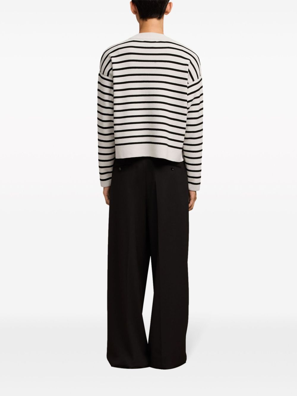 horizontal-stripe jumper - 5