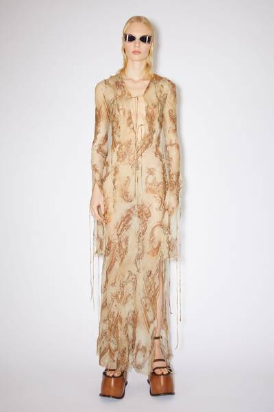 Acne Studios Fluid chiffon dress - Orange outlook