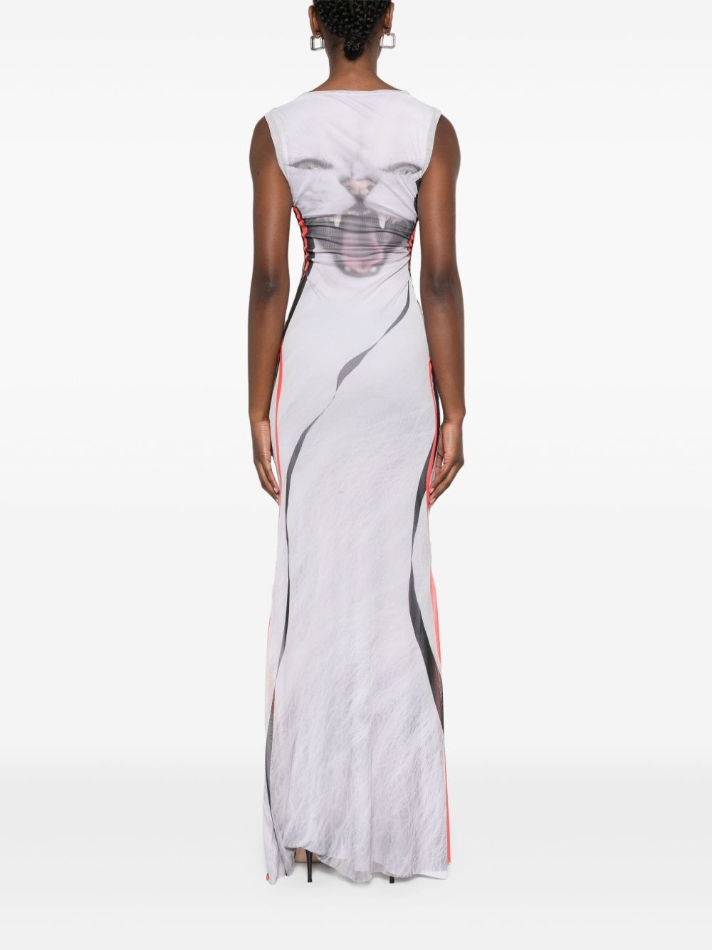 mesh maxi dress - 4