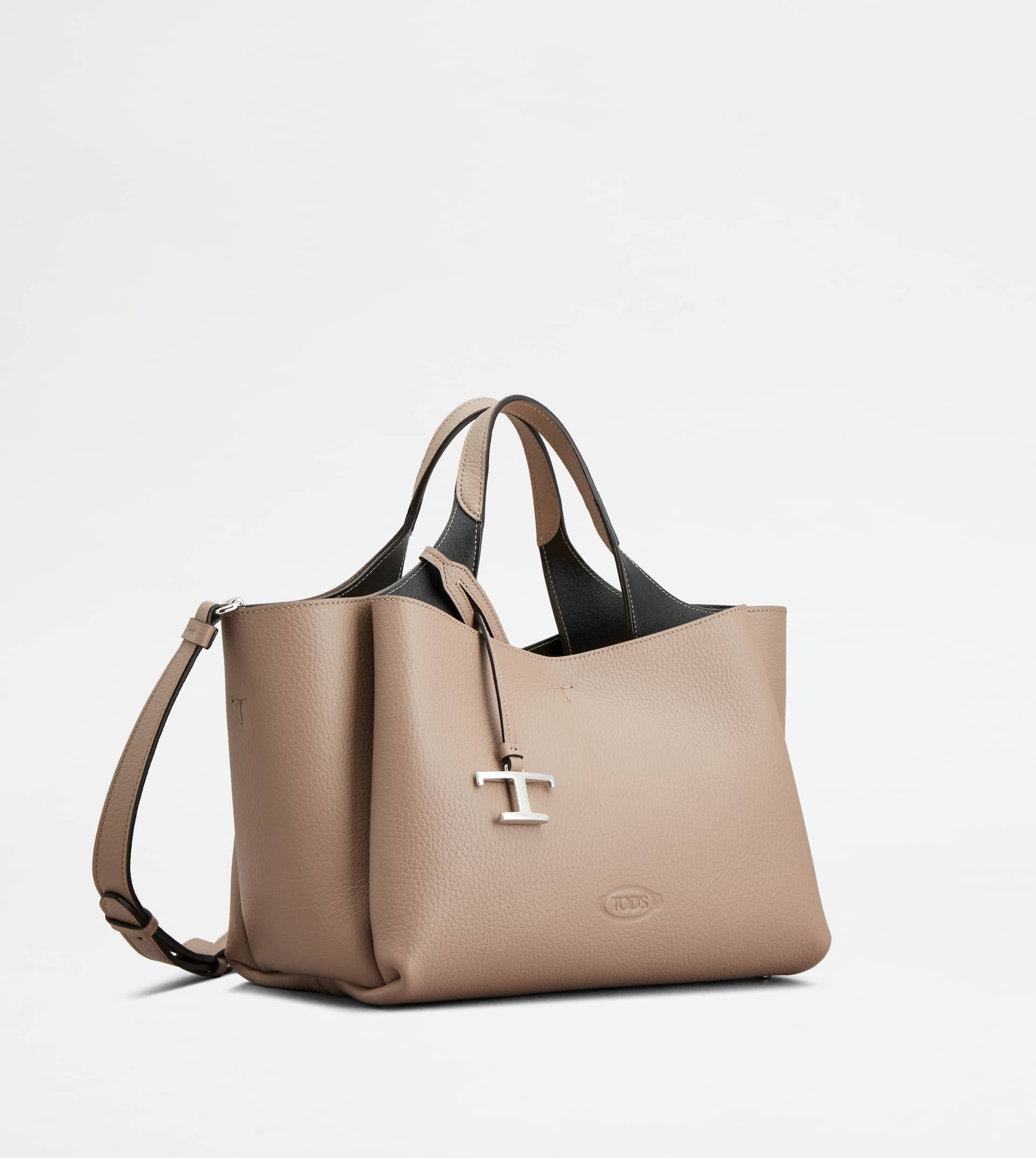 BAG IN LEATHER MINI - BROWN, BLACK - 2
