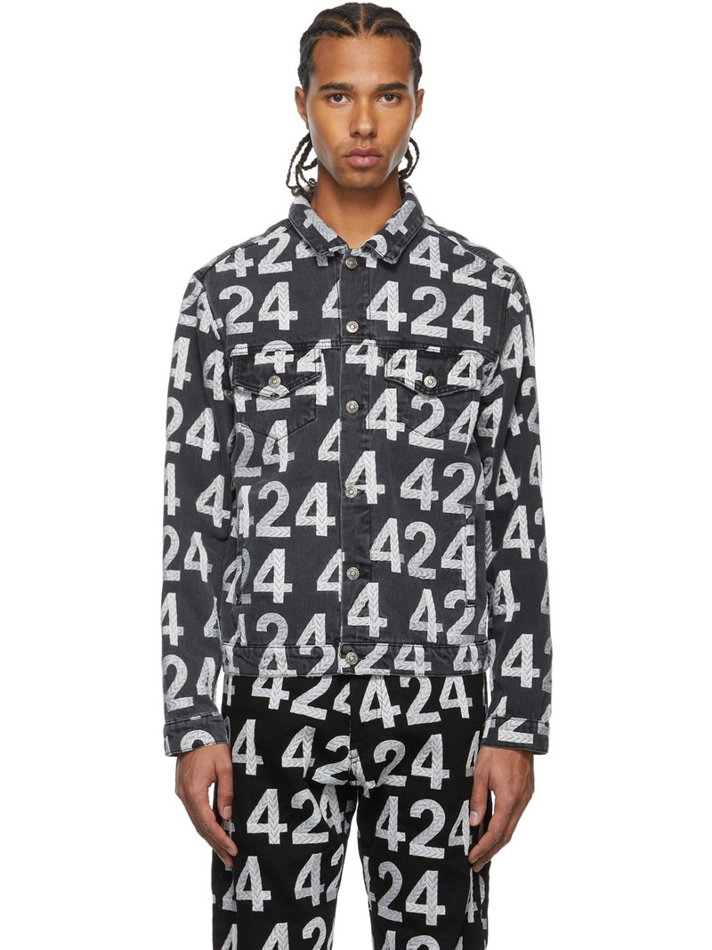 Black Denim Recount Trucker Jacket 1