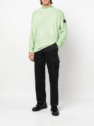 Stone Island Shadow Project raw-cut hem jumper outlook