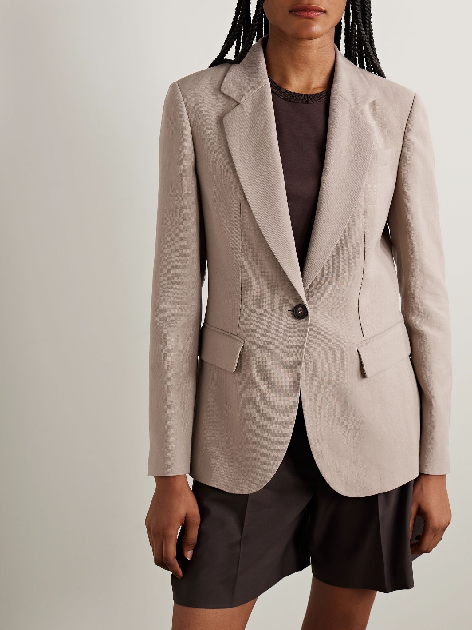 Twill blazer Beige - 3