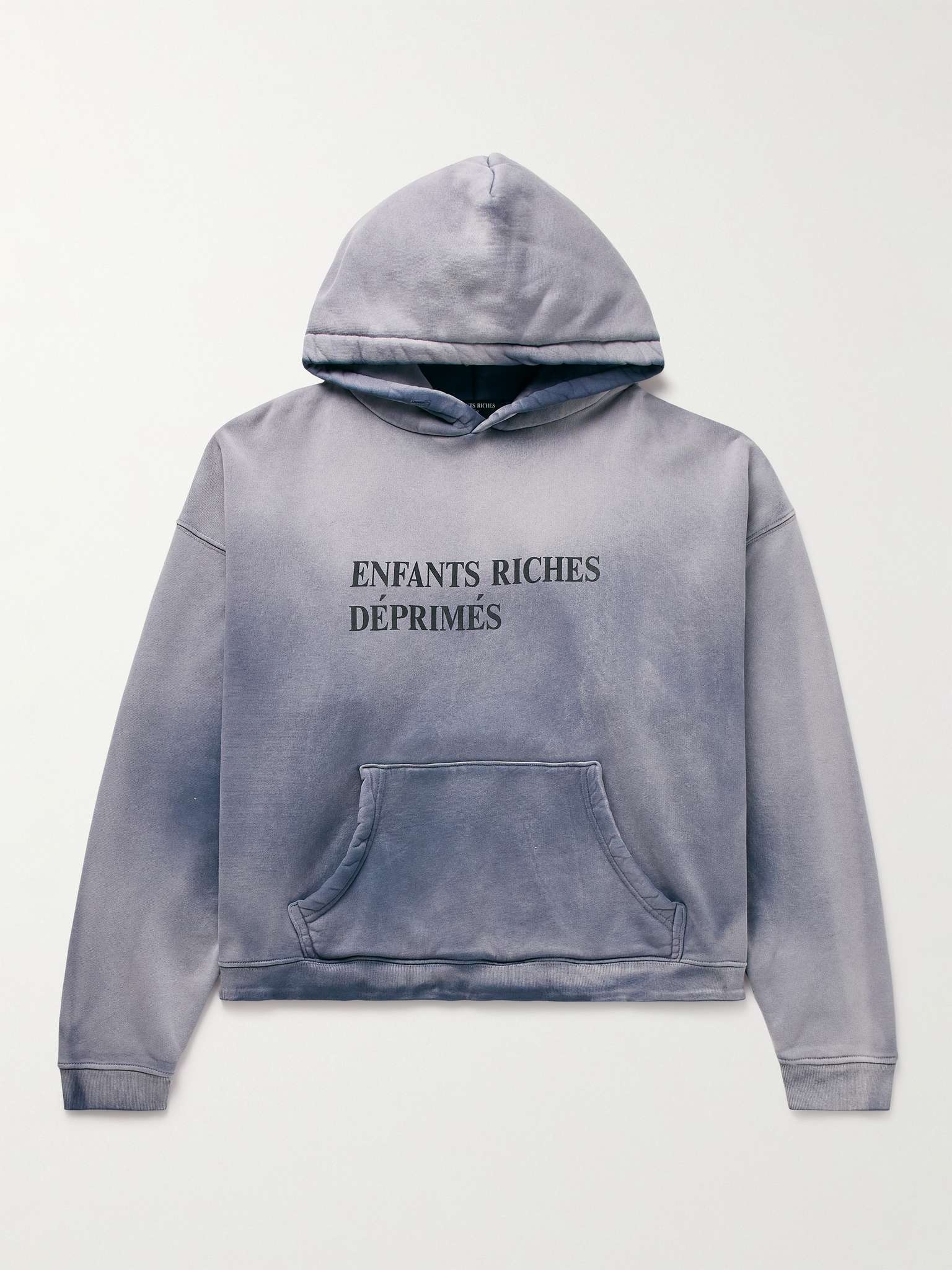 Enfants Riches Déprimés Logo-Print Cotton-Jersey Hoodie | REVERSIBLE