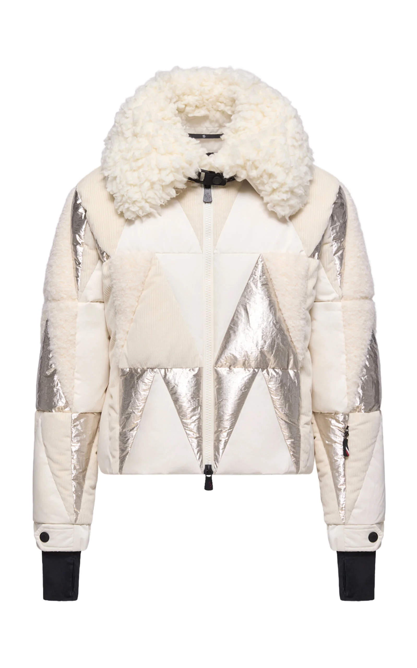 Pamiers Patchwork Down Ski Jacket white - 1