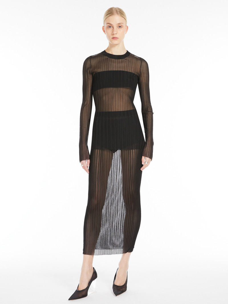 Sportmax ALBUM1234 Sheer mesh skirt - RUNWAY outlook