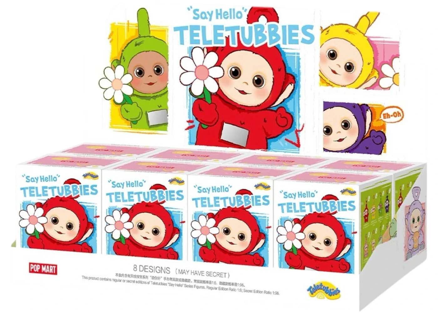 Pop Mart Teletubbies "Say Hello" Series Figures Sealed Case (8 Blind Boxes) - 1