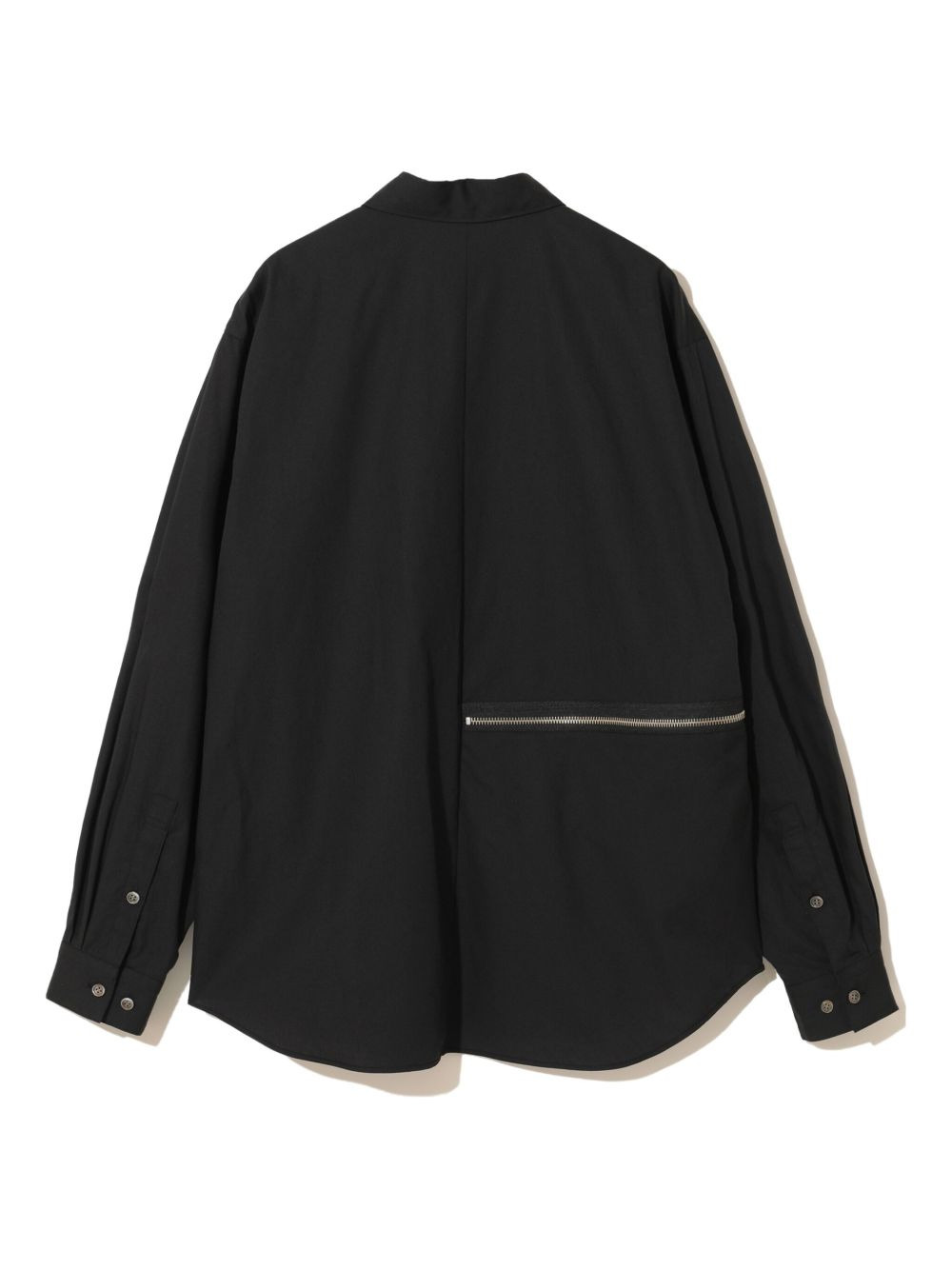 zip-detail shirt - 2