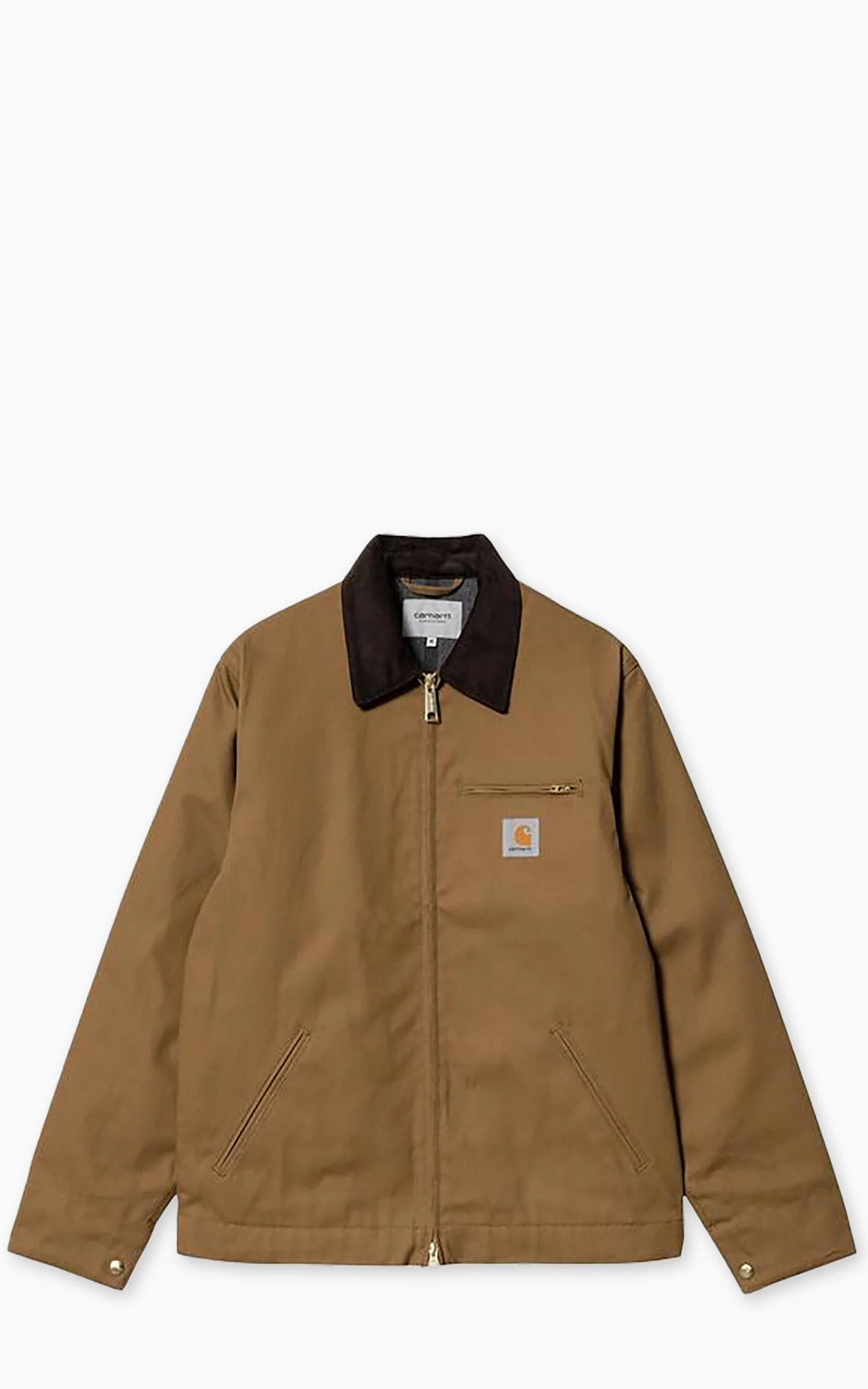 CARHARTT WIP DETROIT JACKET WINTER DEARBORN CANVAS RIGID HAMILTON BROWN/TOBACCO - 1