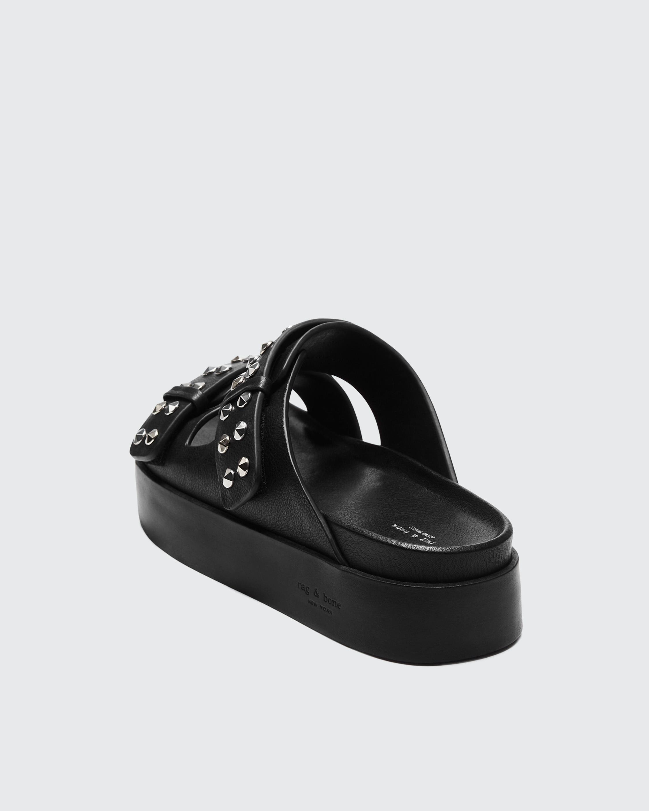 Geo Studded Platform Slide - Leather
Flat Sandal - 5