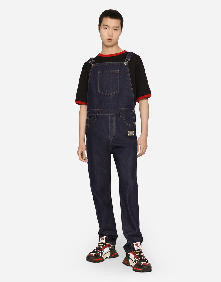 Blue denim dungarees - 2