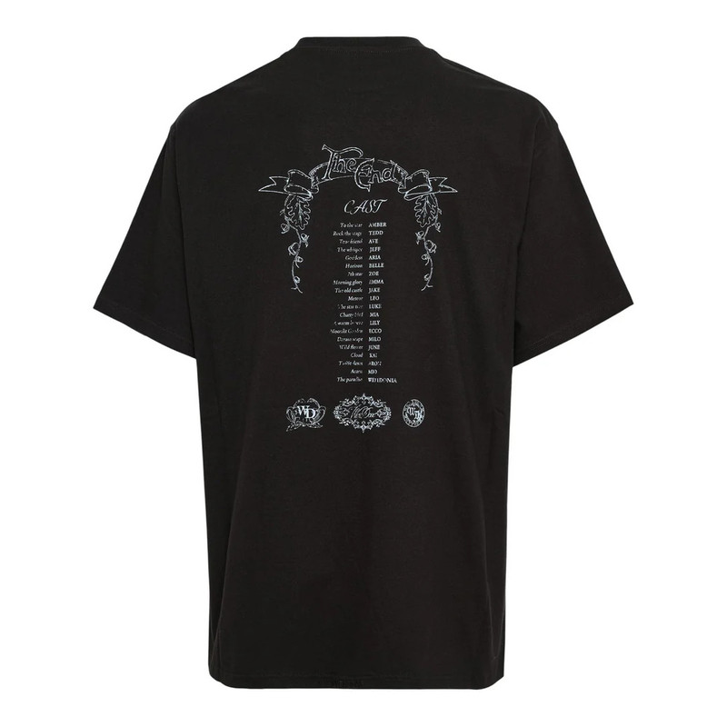 We11done Black Ending Credit T-Shirt outlook