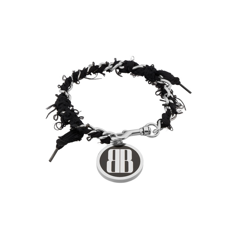 Women's Nano Lace Choker in Antique Silver/black 1