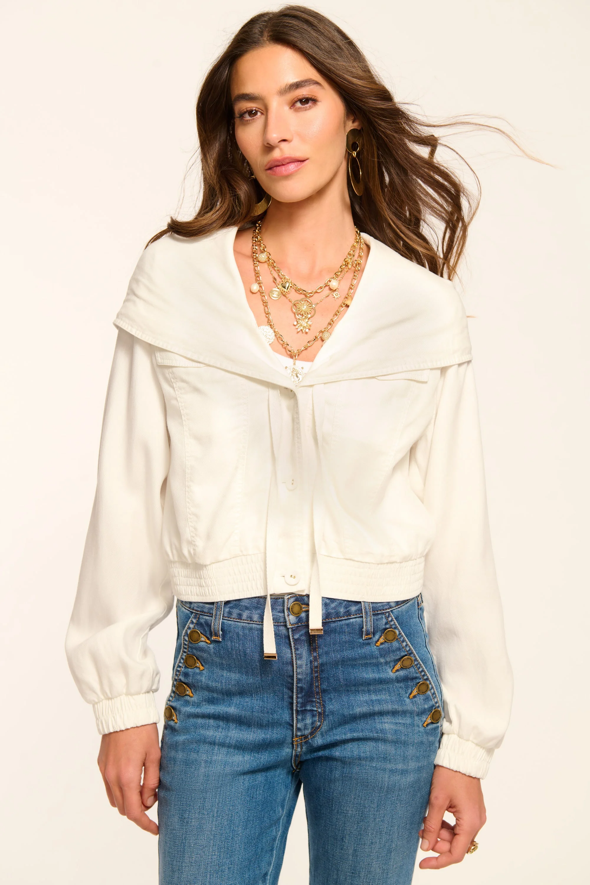 Juliana Cropped Hoodie Jacket - 1