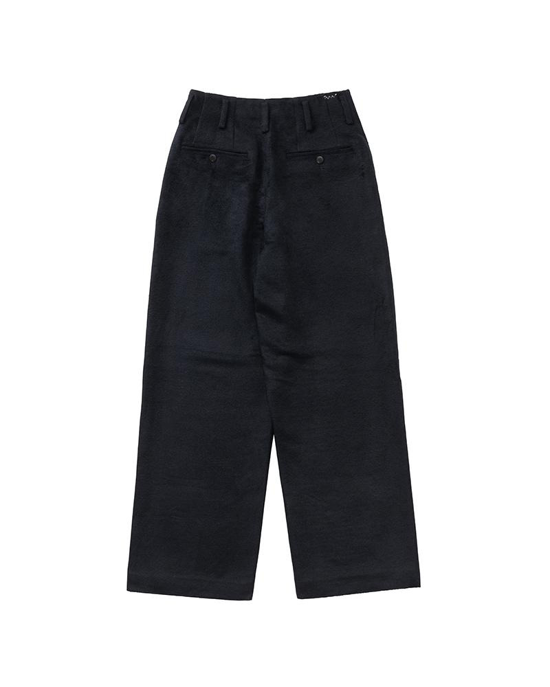 WIDE PANTS (SILK) W NAVY - 2