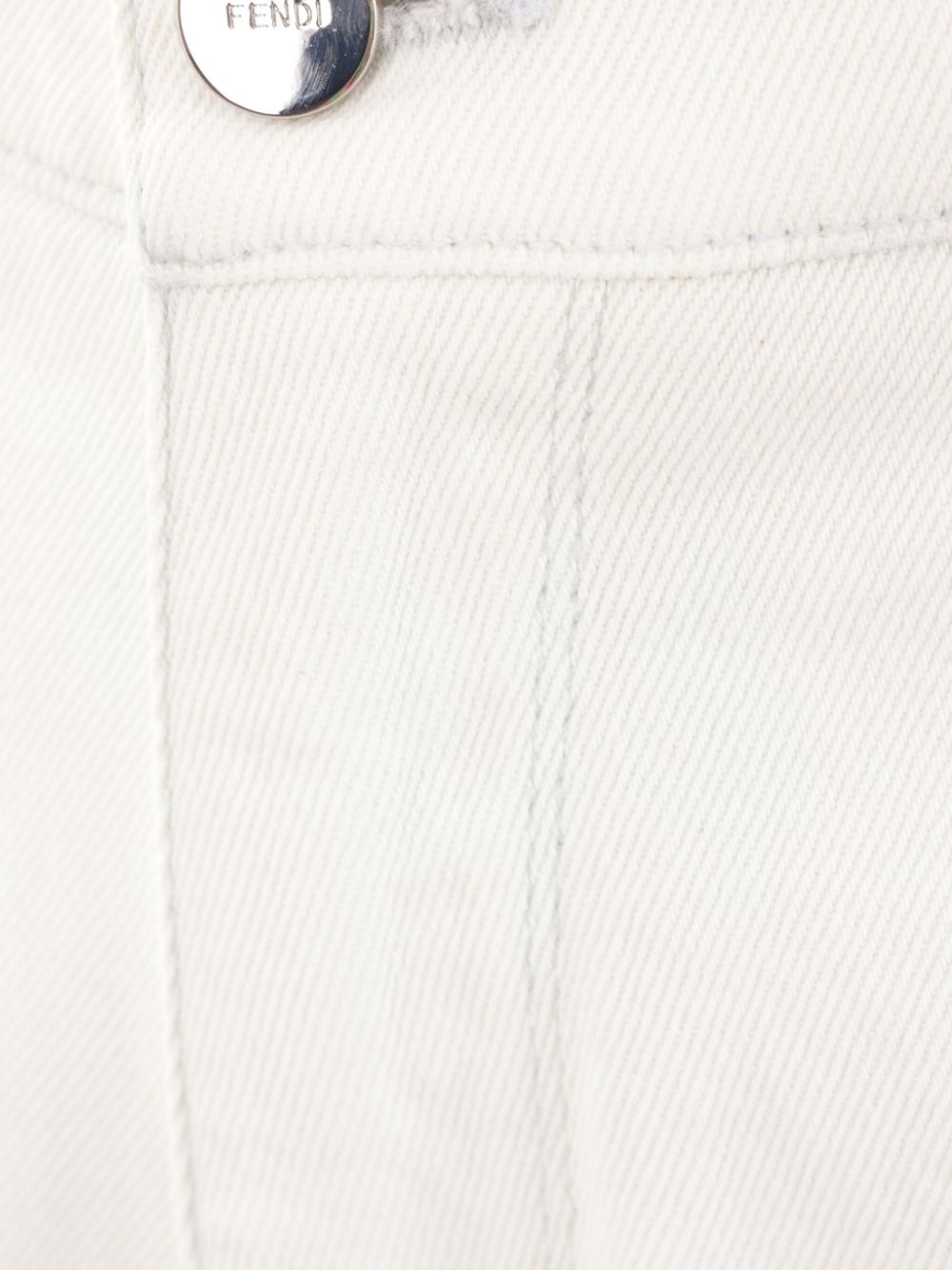 bleached denim shorts - 3