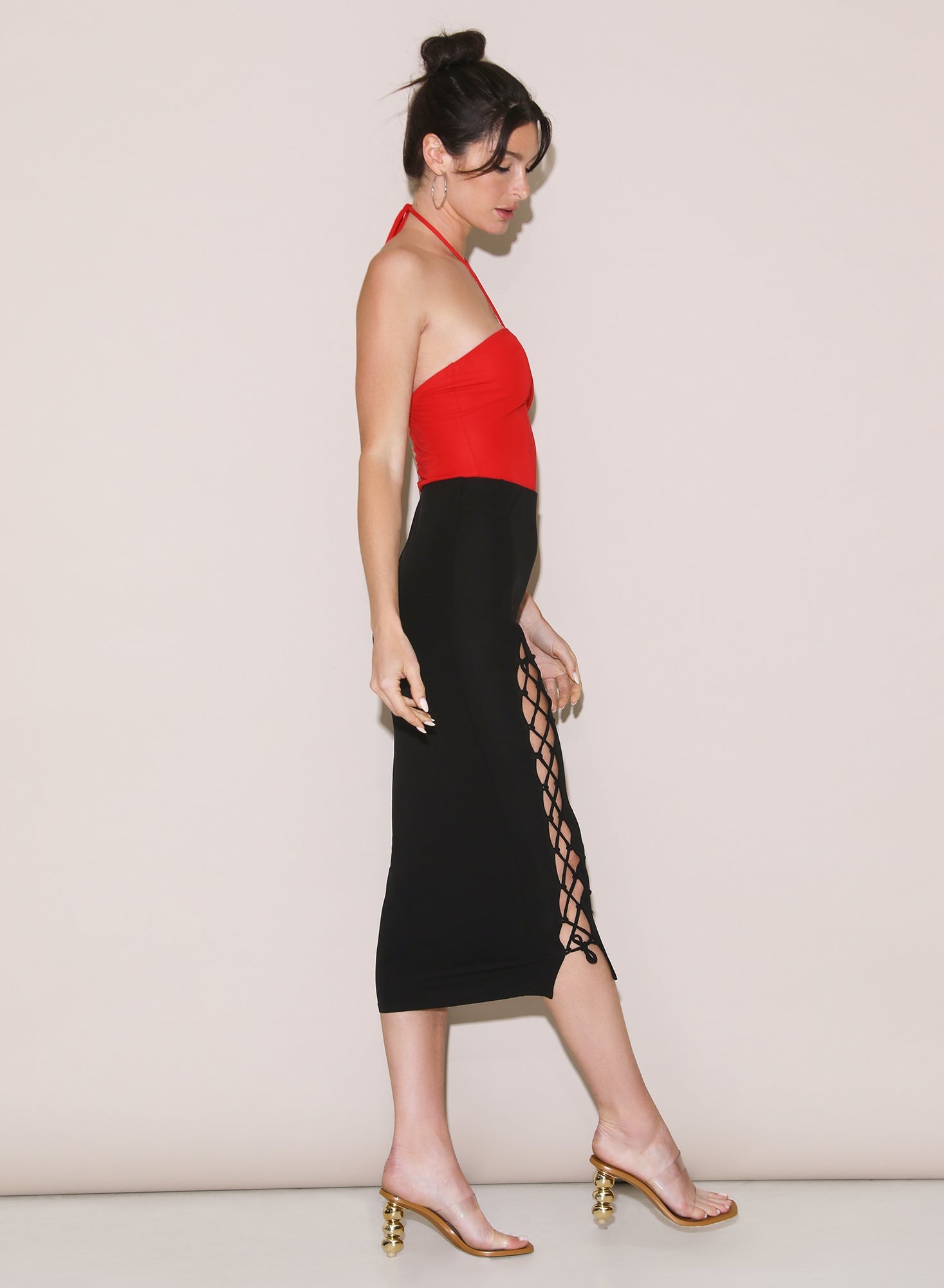 Jersey Lace Up Skirt - 7