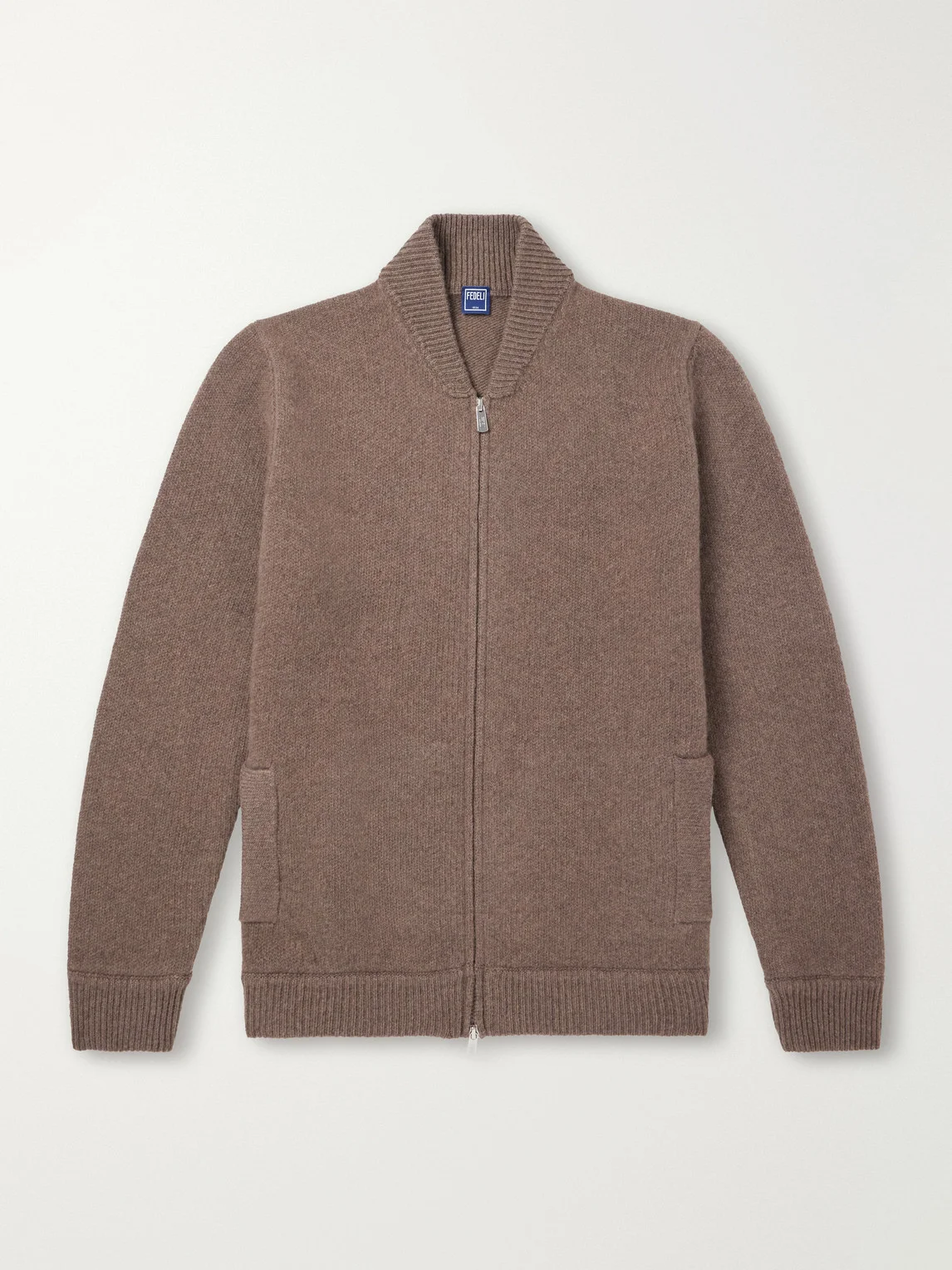 Berkley Wool and Cashmere-Blend Zip-Up Sweater - 1