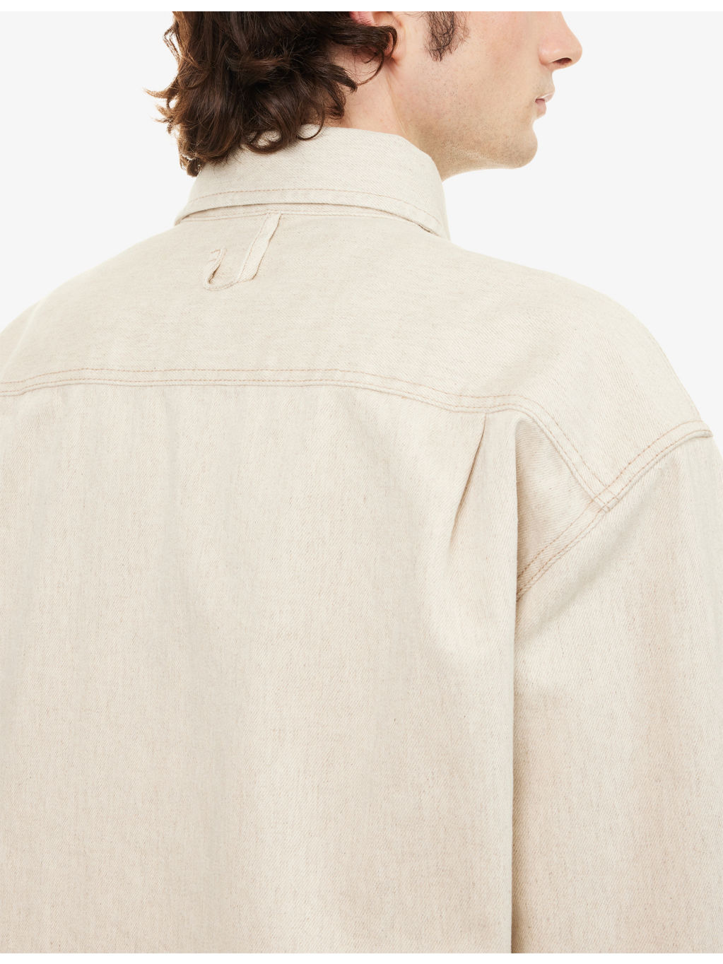 Simon Embroidered-Logo Denim Shirt - 6