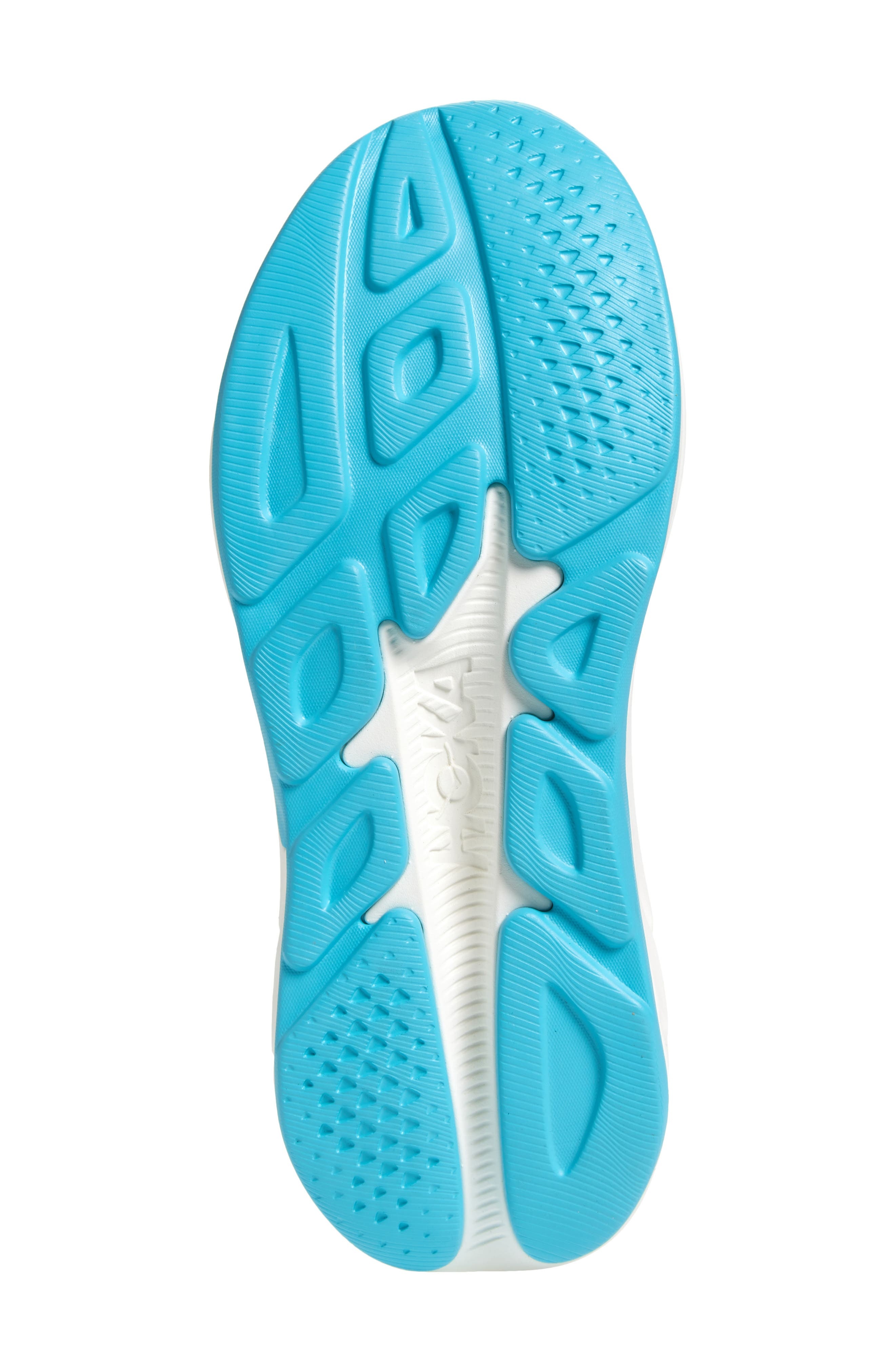 HOKA Rincon 4 Running Shoe in Frost /Skyward Blue at Nordstrom - 6