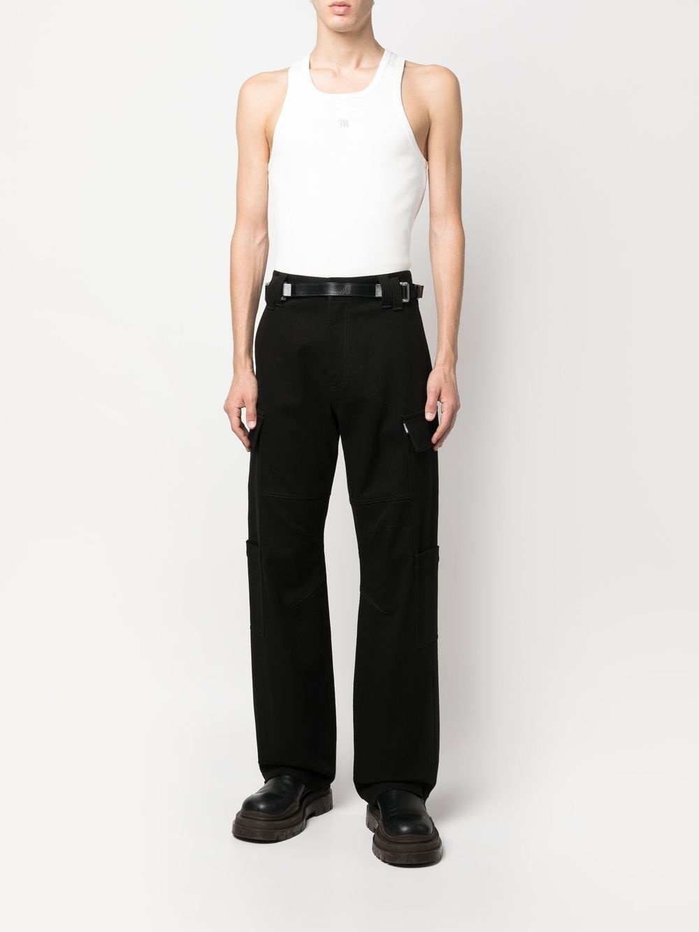 crew-neck racerback tank top - 2