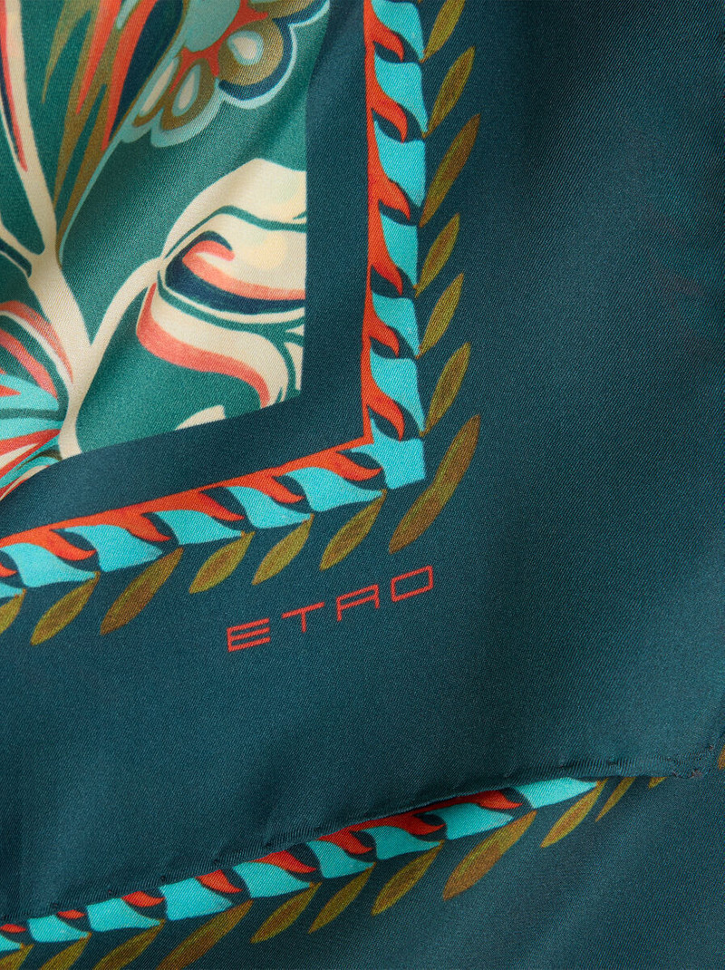 Etro SILK SCARF WITH DAFFODIL MOTIF outlook