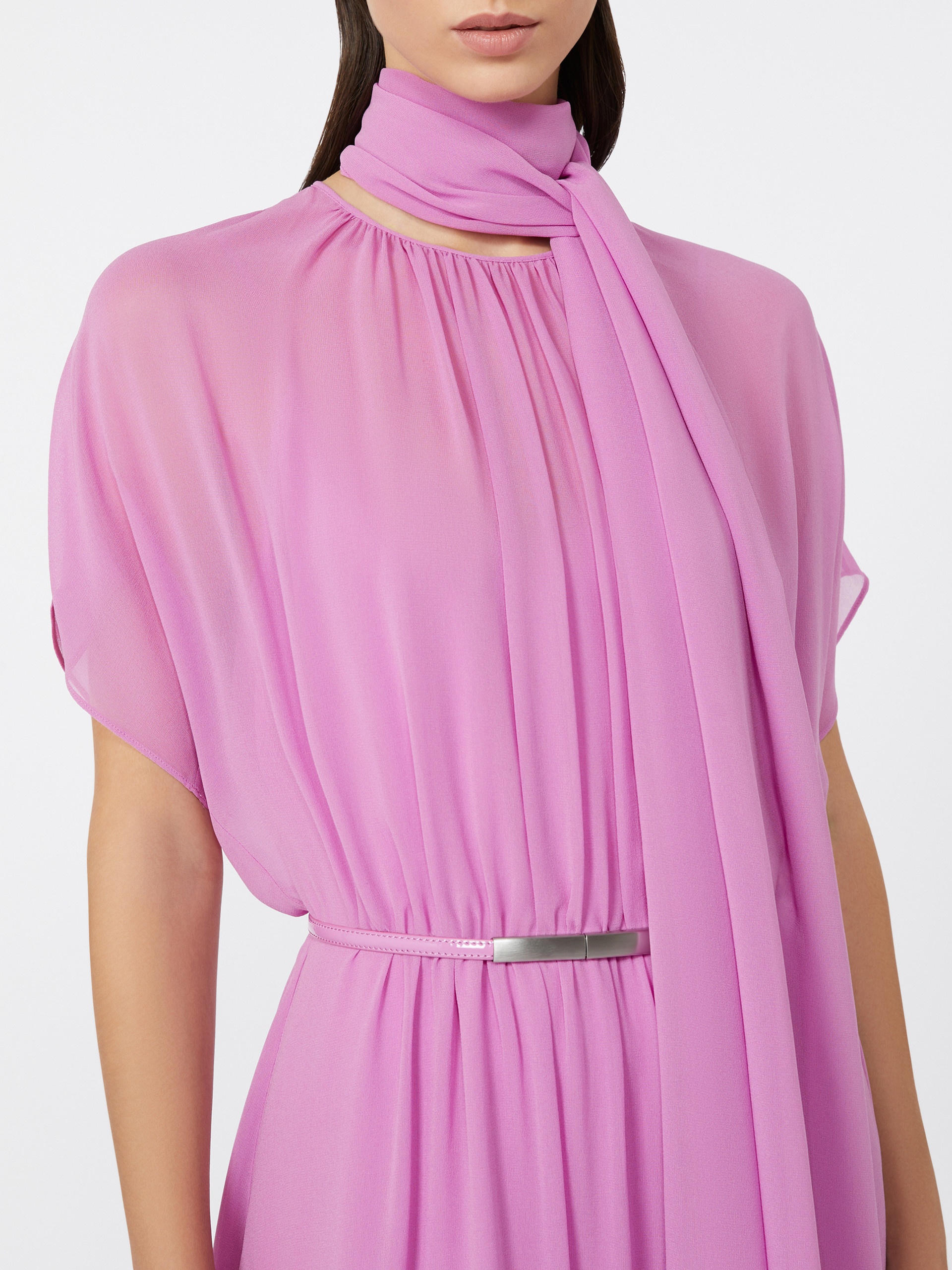 PINETA Silk georgette dress - 5