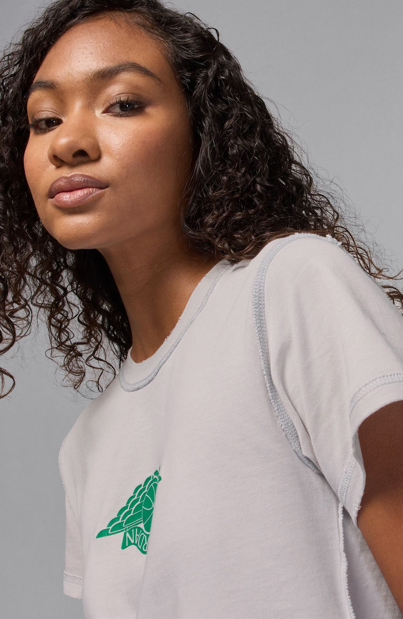 Jordan Flight Rare Air Cotton Graphic T-Shirt in Neutral Grey at Nordstrom - 4