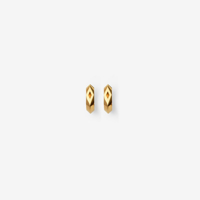 Burberry Gold-plated Large Hollow Hoop Earrings outlook