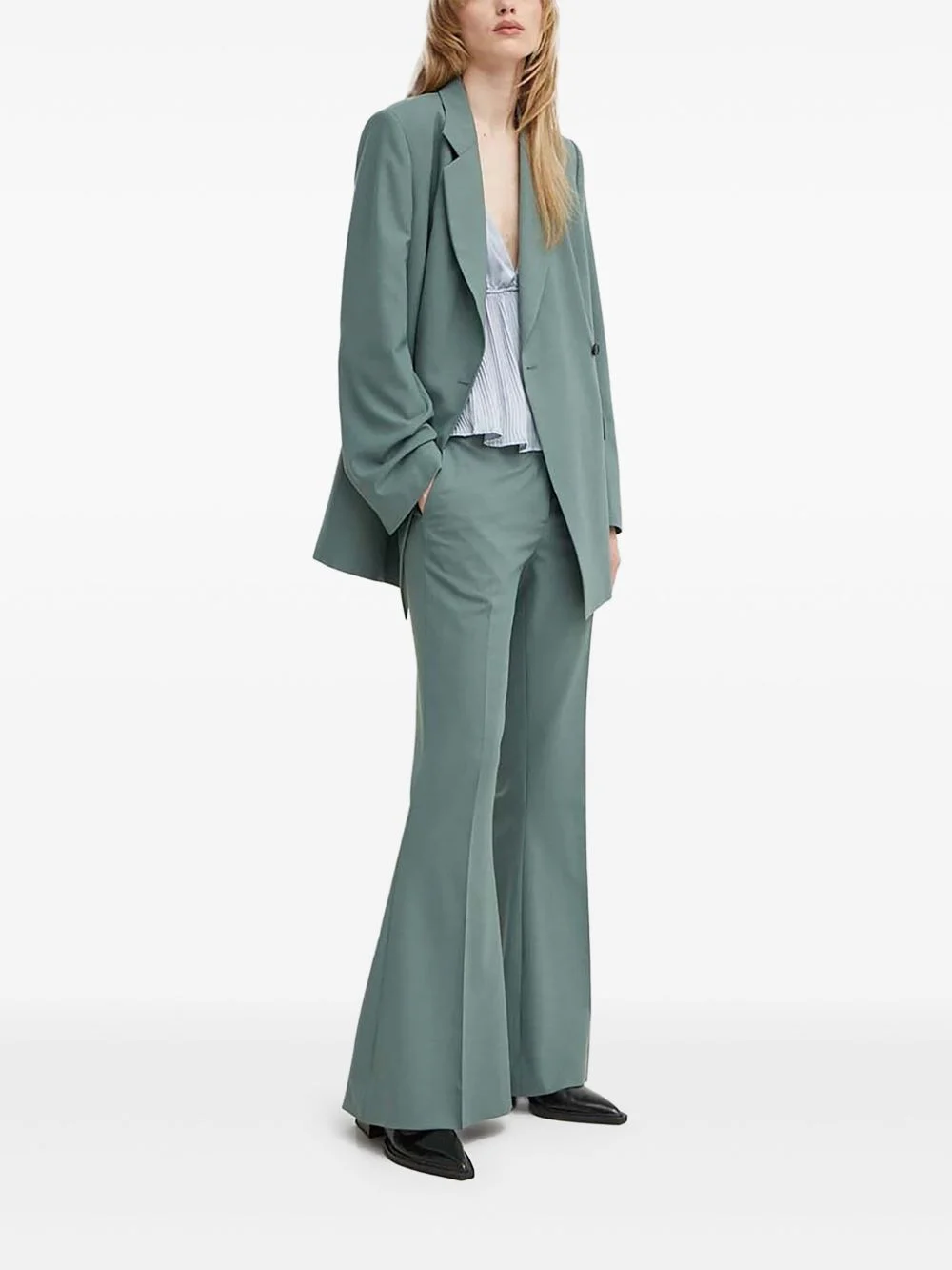 Veira flared pocket-detail trousers - 1