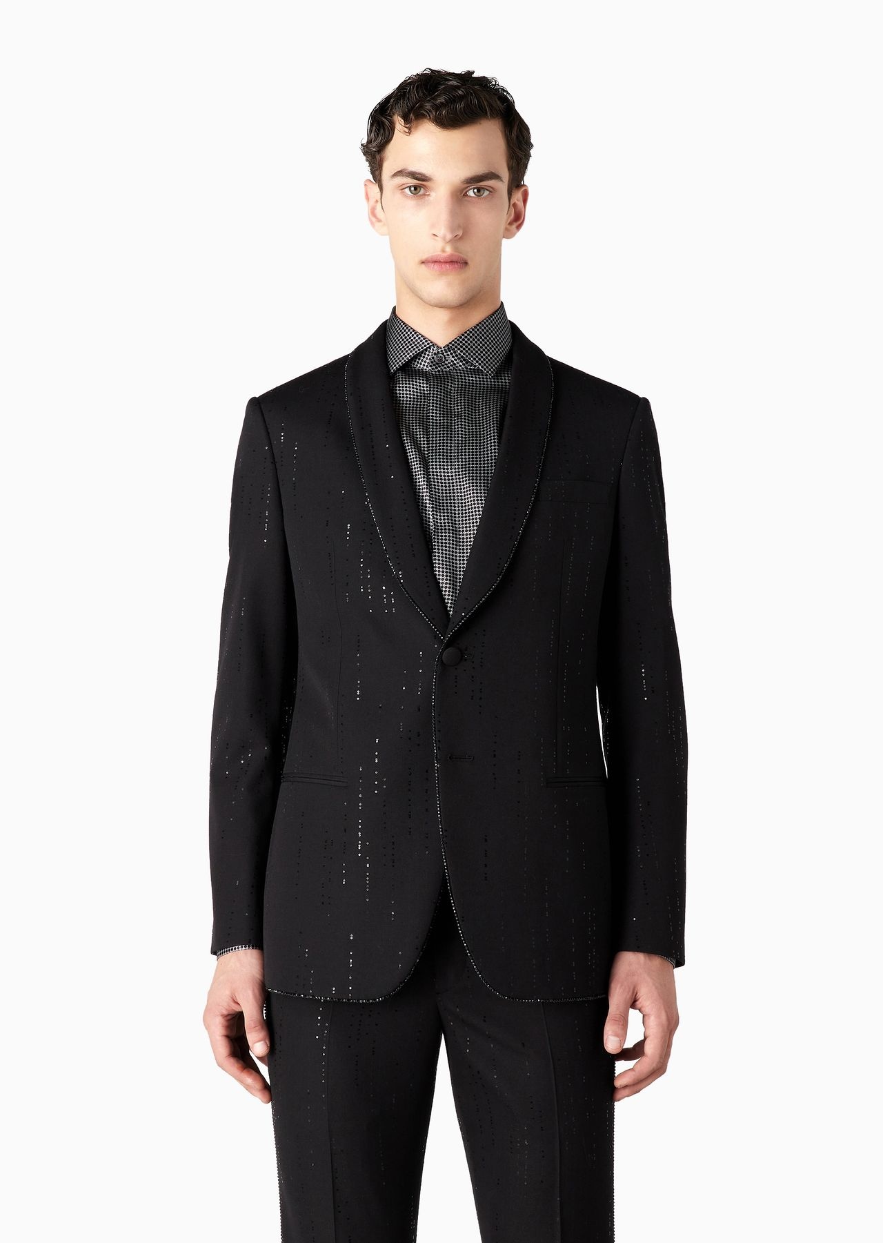 ASV Giorgio’s single-breasted jacket in a pinstripe-effect virgin wool - 2
