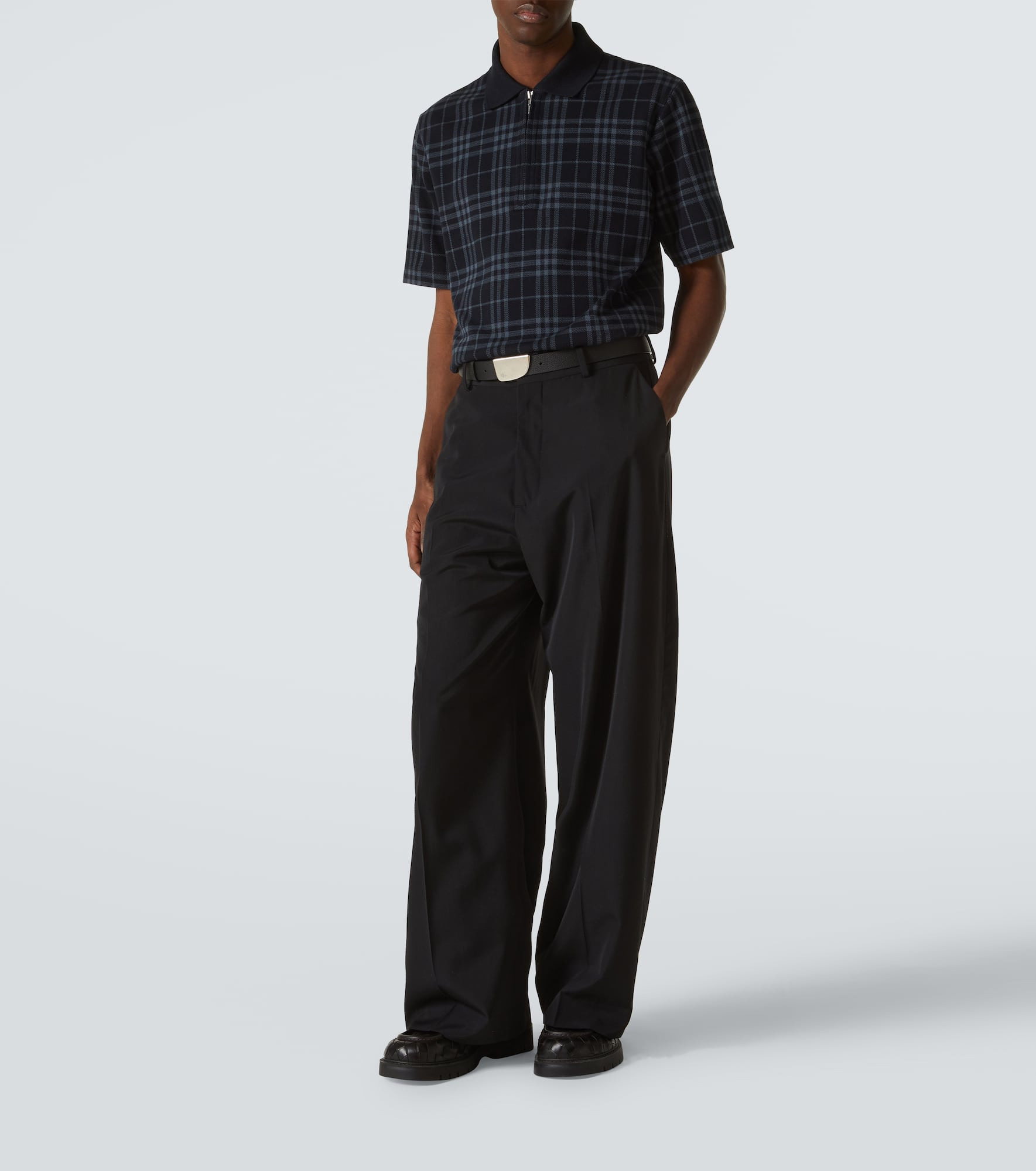 Burberry Check cotton-blend polo shirt - 2