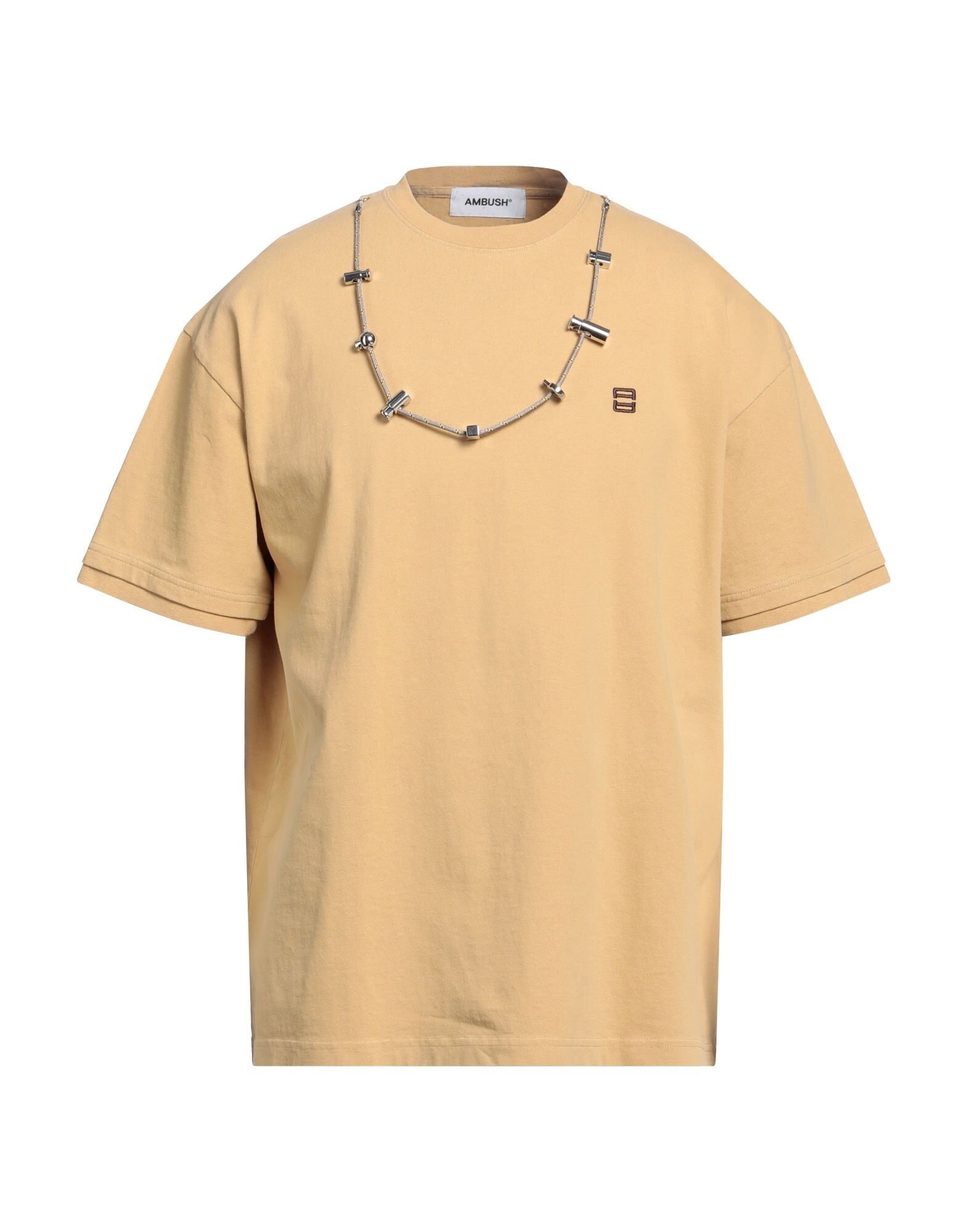 Light brown Men's T-shirt - 1