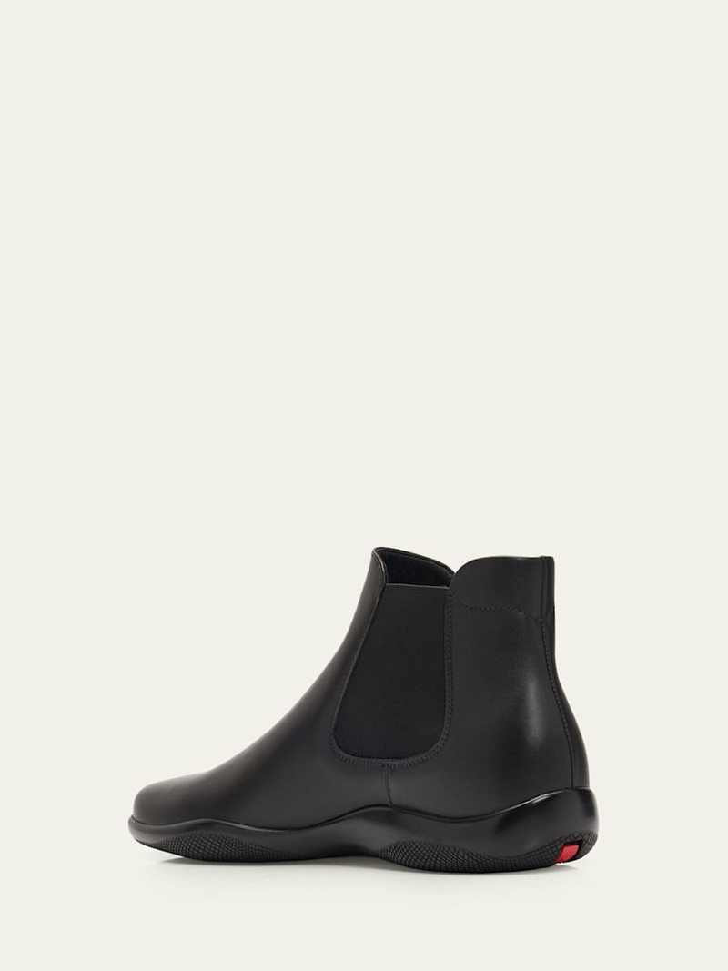 Prada Men's Toblach Leather Chelsea Boots outlook