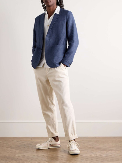 Oliver Spencer Theobald Slim-Fit Unstructured Linen Suit Jacket outlook