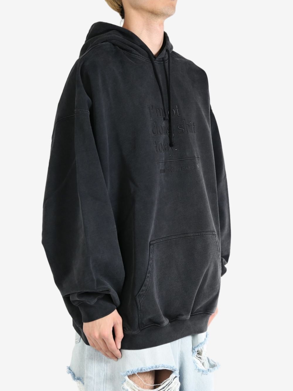 embroidered-logo hoodie - 3