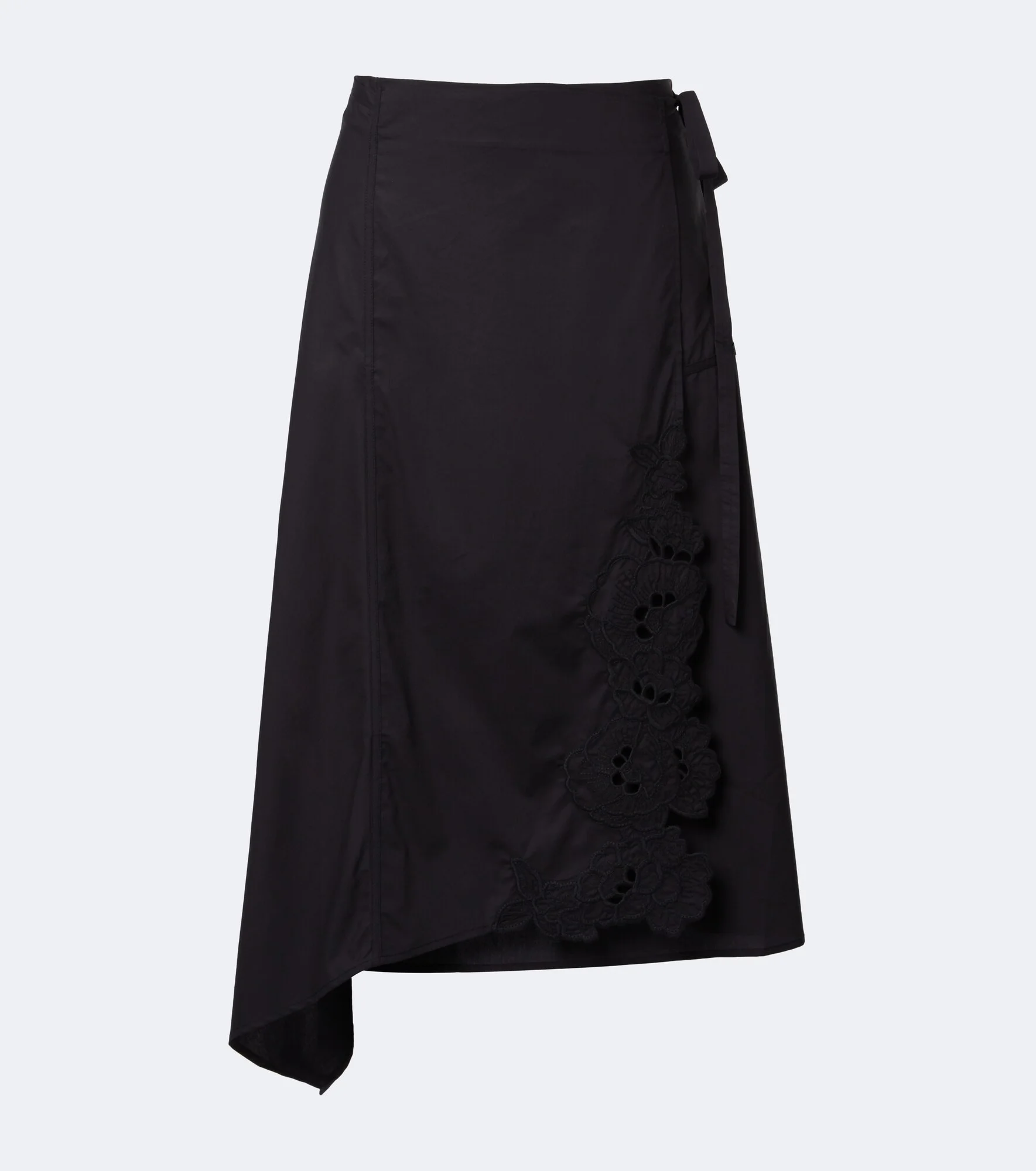 Klara asymmetric cotton midi skirt - 1