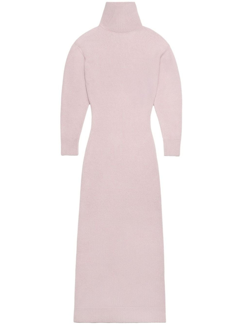 elbow-patch knitted maxi dress 1