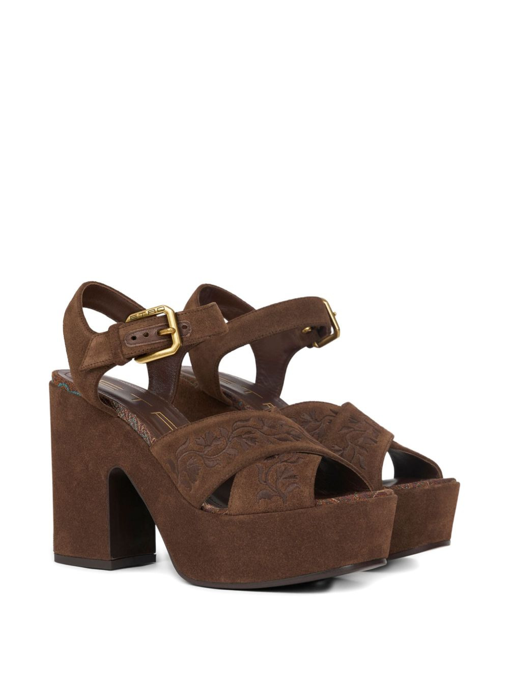 115mm suede sandals - 2