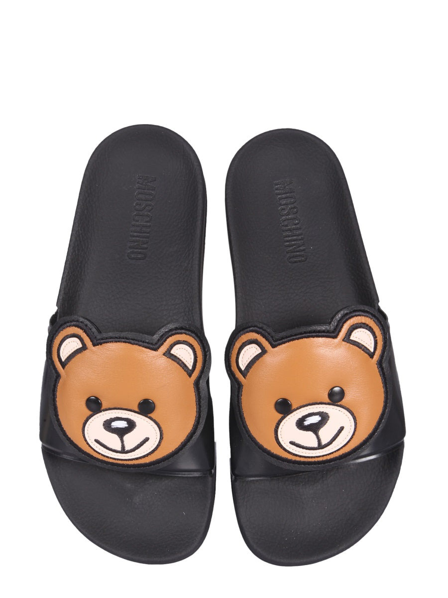 Moschino Women Slide Teddy Bear Sandals - 2