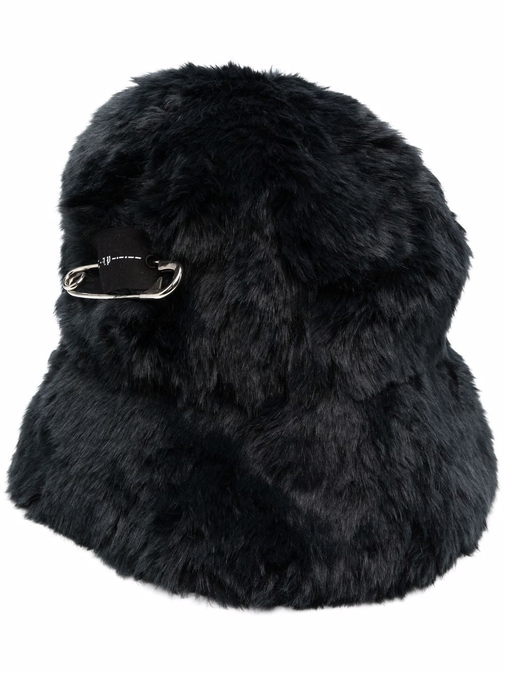 faux-fur bucket hat - 1