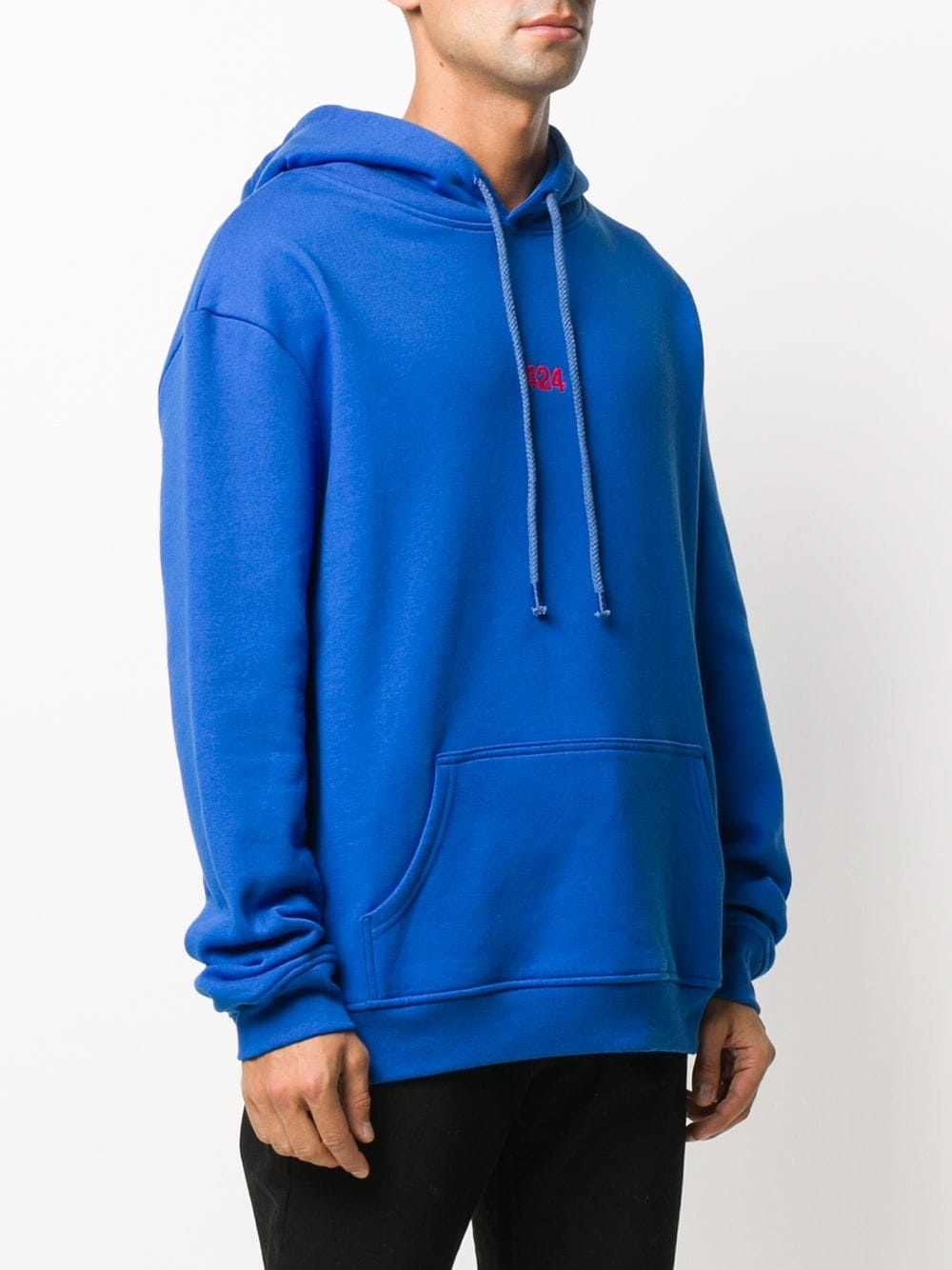 embroidered logo hoodie - 3